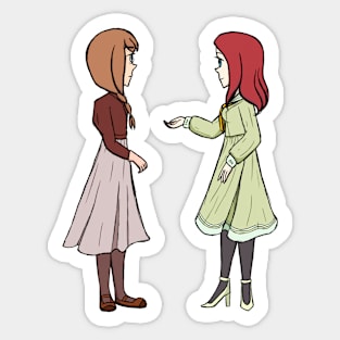 Desert Girl and Garden Girl Sticker